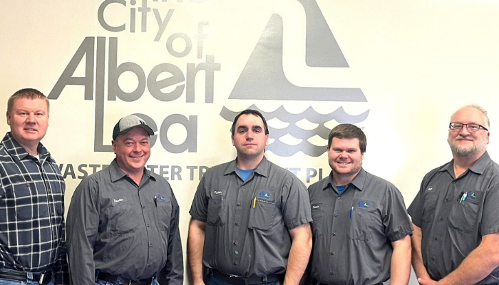 Brandon Huston, Dustin White, Parker Hanna, Travis Rauenhorst, Matt Larson City of Albert Lea 