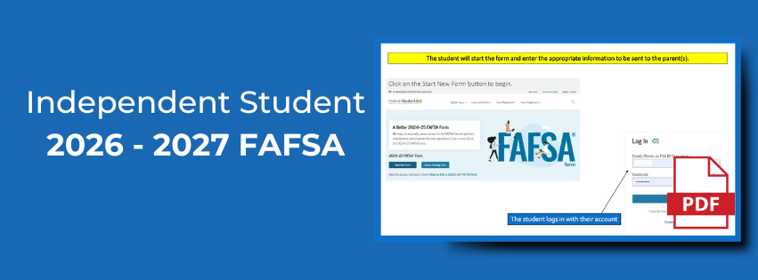 26-27  Completing the independent student FAFSA